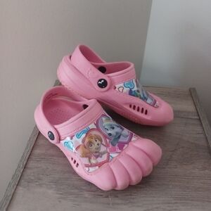 Paw Patrol Pink Slip On Water Shoes Sz 9/10